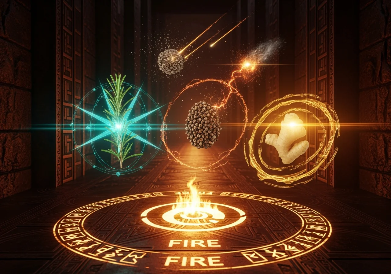 點燃你內在的火箭：迷迭香 x 黑胡椒 x 生薑，一口氣把靈魂的行動力「燃」起來