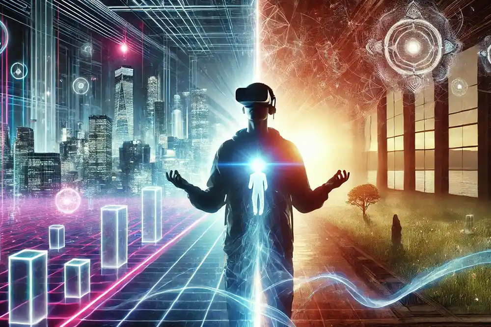 元宇宙修行者：當虛擬與實境交匯，你的覺知在哪一層？—— 跨次元視角的數位時代修行指南